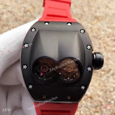 Grade 1A Swiss Copy Richard Mille RM 053 Black Case Watch Black Rubber